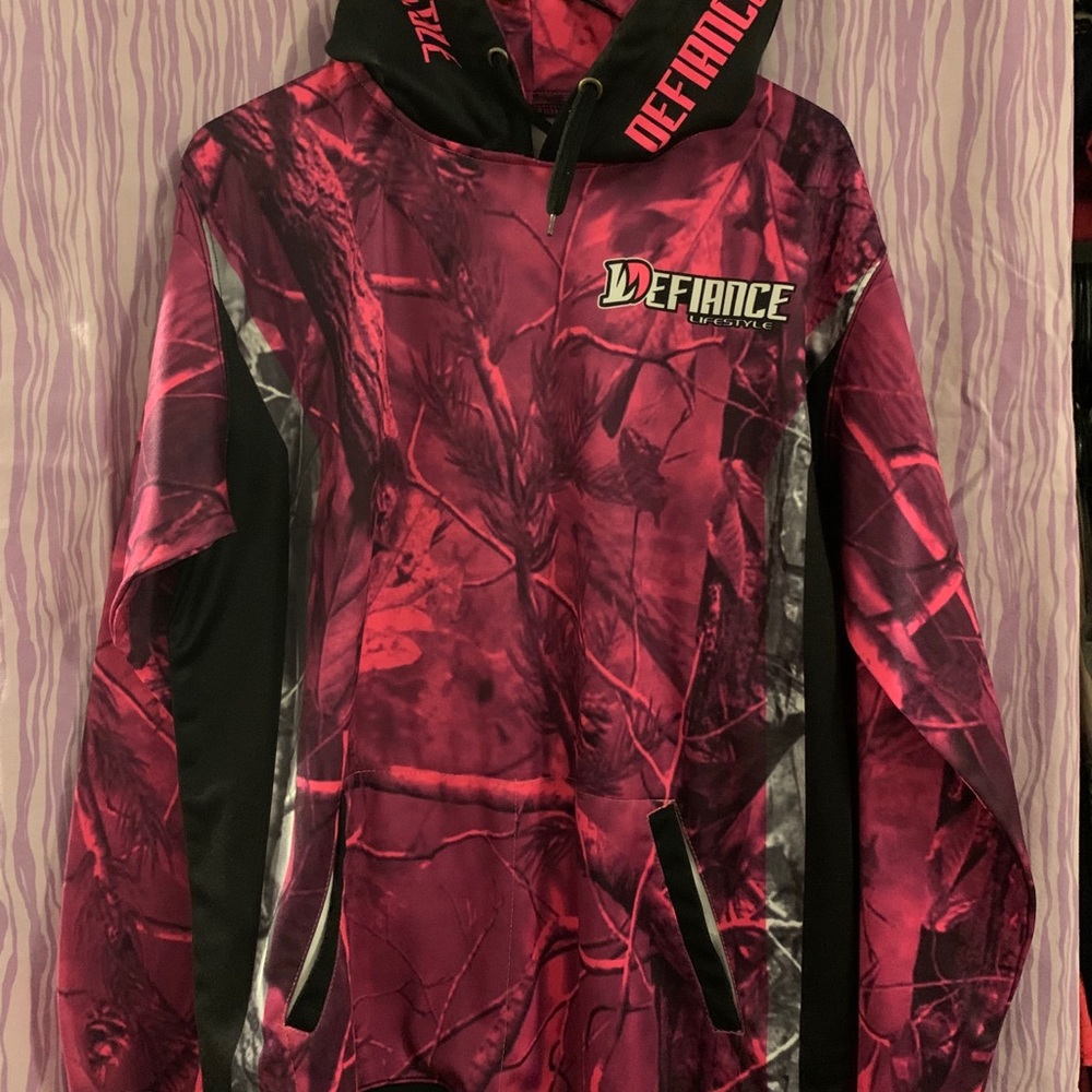 Pink camo hoodie